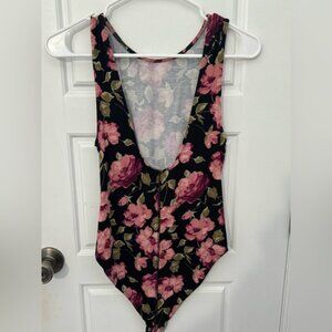 Flowery bodysuit